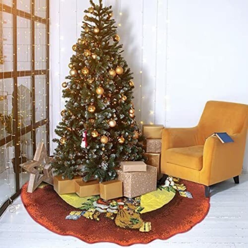 HENSOTRUE 51 Inch Christmas Tree Skirt  🎅🎁🎄  NEW!!!